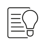Icon concept list bulp
