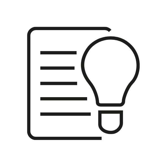 Icon concept list bulp