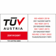 Auszeichnung Tüv 27001
